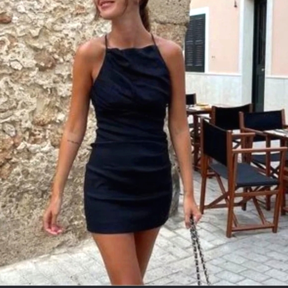 Zara Dresses & Skirts - Zara Textured XS Little Black Dress NWT